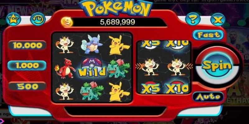 Nên bắt đầu với mức cược nhỏ khi tham gia tựa game Pokemon