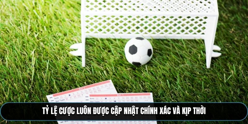 Tỷ lệ để cá cược luôn được cập nhật chính xác và kịp thời