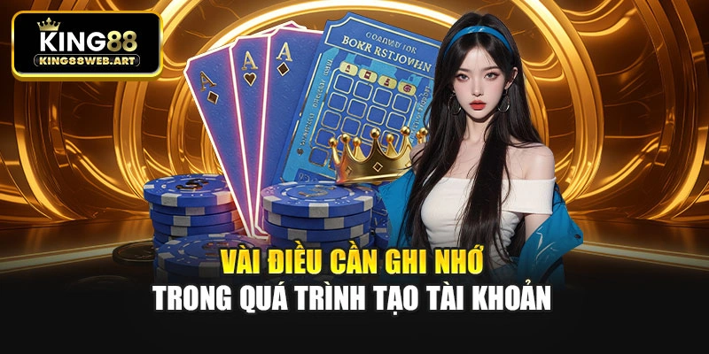 Vài điều cần ghi nhớ trong quá trình tạo tài khoản