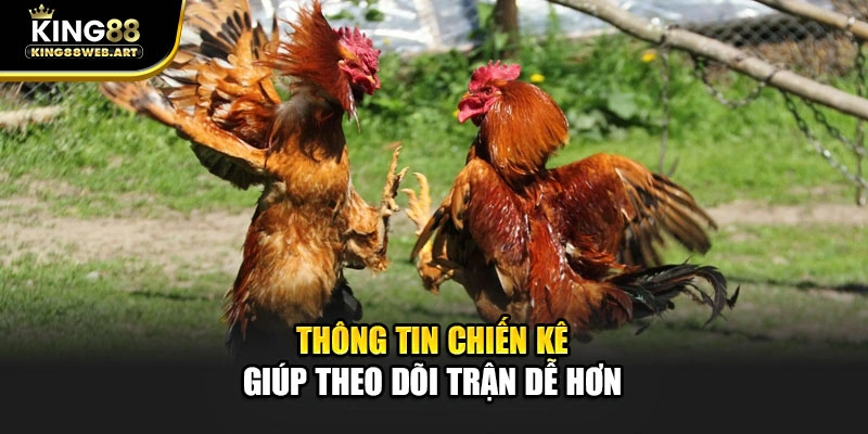 Thông tin chiến kê giúp theo dõi trận dễ hơn